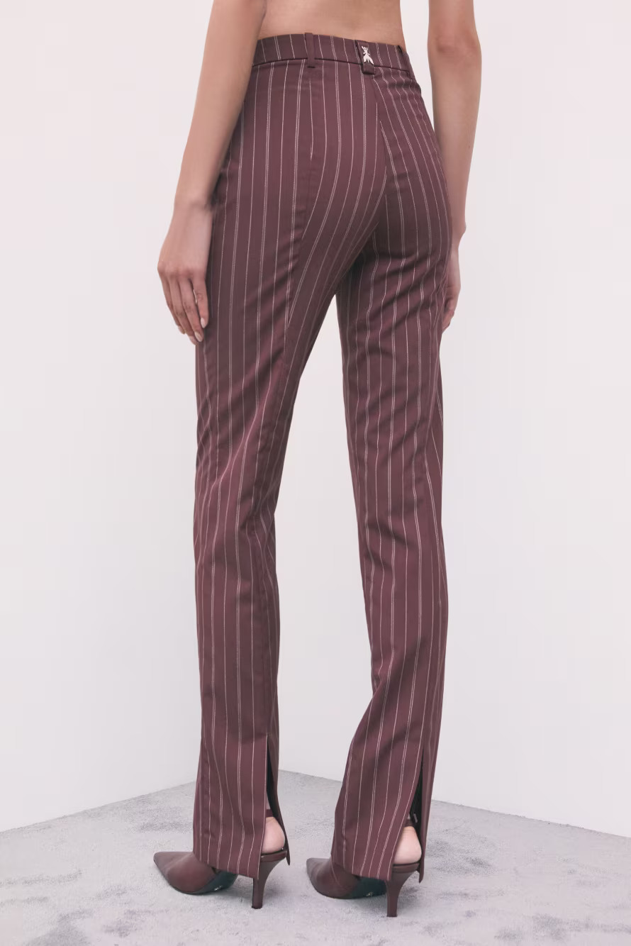 Pantaloni slim sartoriali gessati - Patrizia Pepe - immagine 3