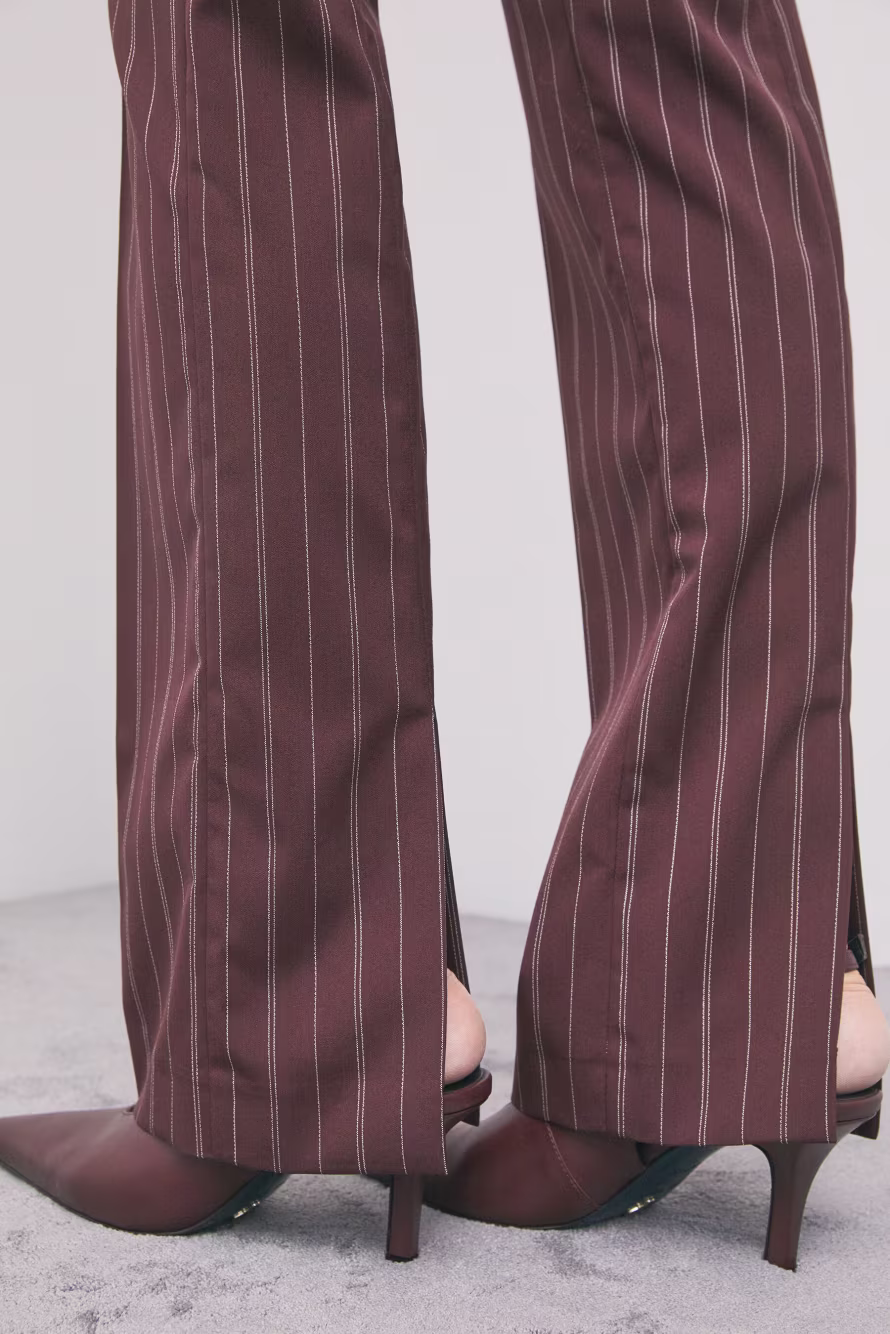 Pantaloni slim sartoriali gessati - Patrizia Pepe - immagine 2