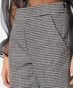 Alternative view of PANTALONE TAILORED IN PIED DE POULE ELASTICIZZATA - Carla G.