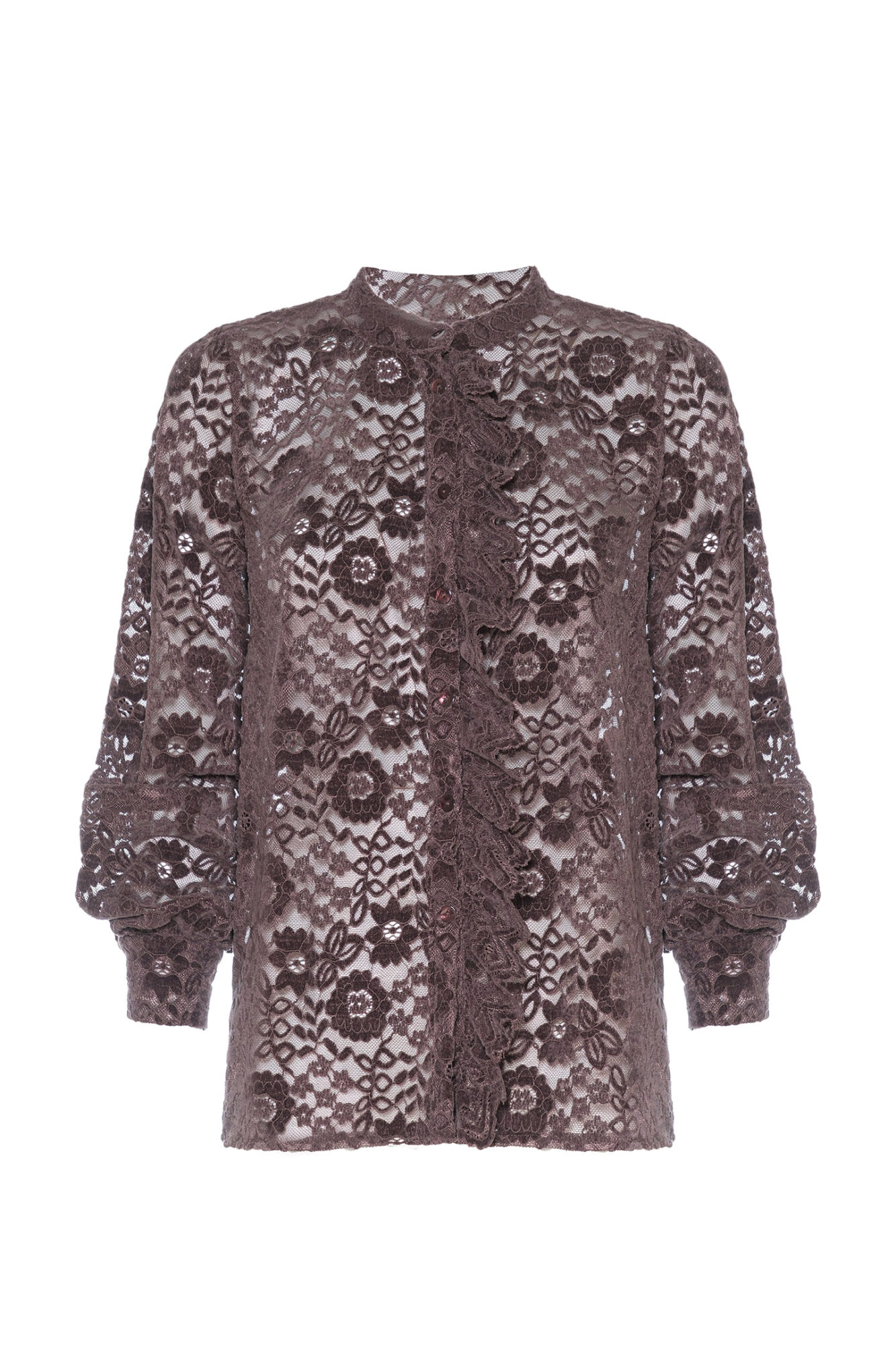 CAMICIA IN PIZZO CON ROUCHES - SoAllure