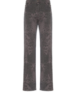 JEANS DRITTI IN BULL ANIMALIER - SoAllure