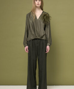 Alternative view of BLUSA INCROCIATA A RIGHE - SoAllure