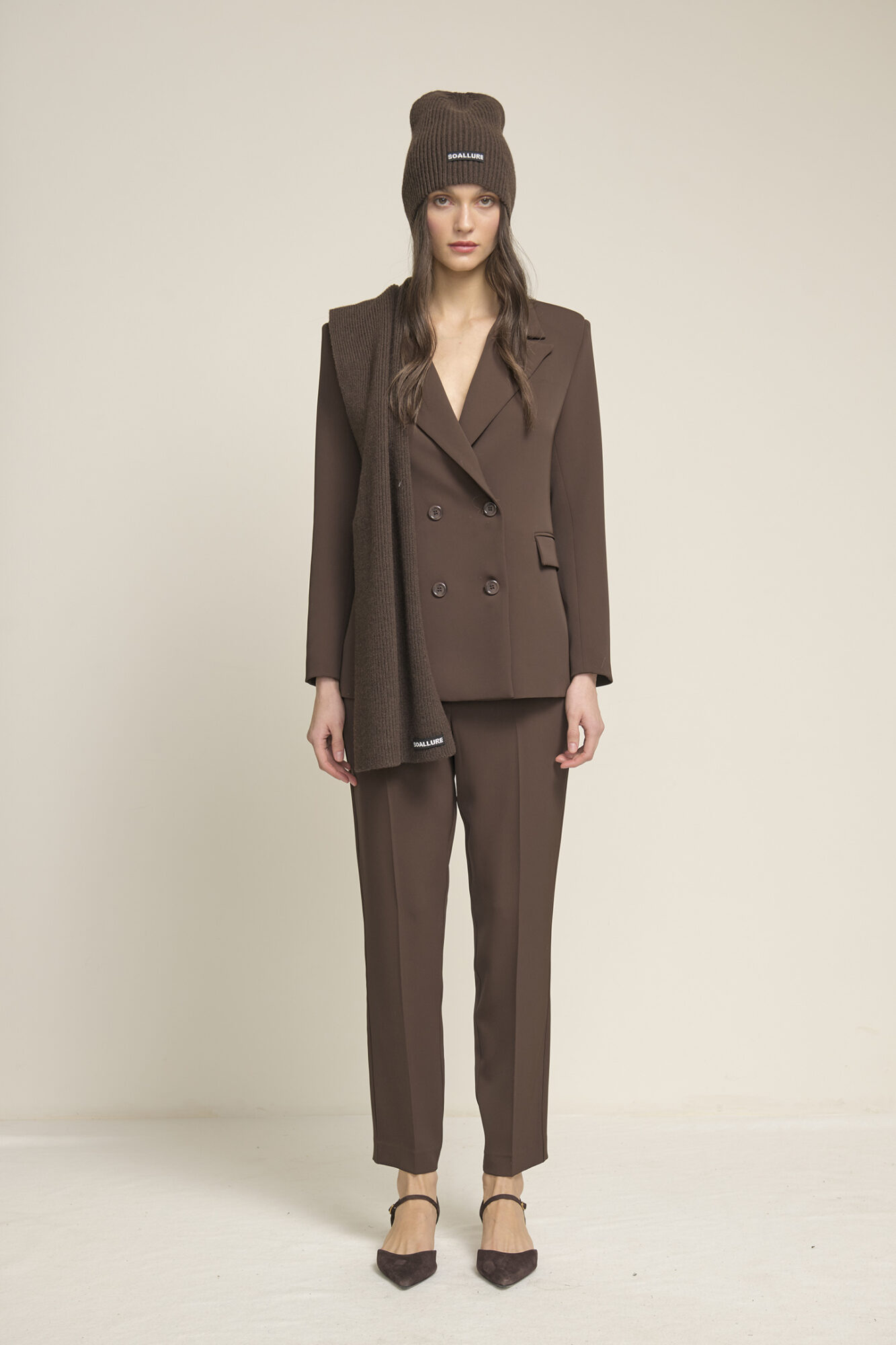 PANTALONI A SIGARETTA IN CREPE - SoAllure