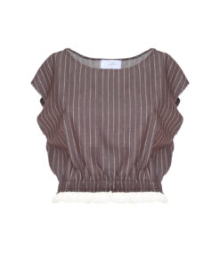 TOP MOTIVO GESSATO CON BALZA - SoAllure