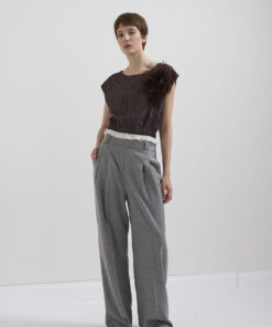 Alternative view of TOP MOTIVO GESSATO CON BALZA - SoAllure